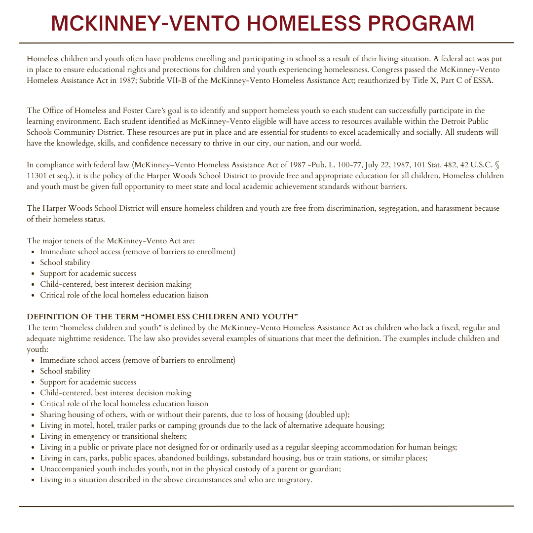 McKinney-Vento Overview