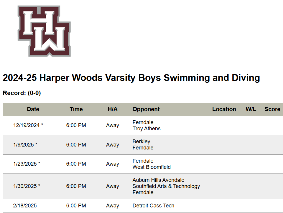 boys swim